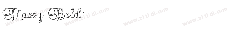 Massy Bold字体转换